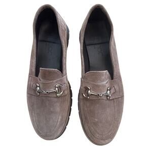 The FLEXX Women’s Suede Loafers Size 10 Slip-On Comfort Shoe Taupe Brown